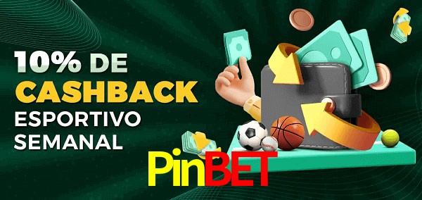 10% de bônus de cashback na Pinbet