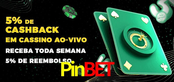 Promoções do cassino ao Vivo Pinbet
